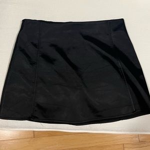 Zara Satin finish mini skirt